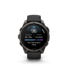 Ceas Sport Garmin Fenix 9 Amoled – 47 mm, Titan DLC Carbon Grey Cu Curea Neagră Din Silicon Ceas Sport Garmin Fenix 9 Amoled – 47 mm, Titan DLC Carbon Grey Cu Curea Neagră Din Silicon