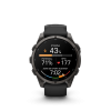 Ceas Sport Garmin Fenix 9 Amoled – 47 mm, Titan DLC Carbon Grey Cu Curea Neagră Din Silicon Ceas Sport Garmin Fenix 9 Amoled – 47 mm, Titan DLC Carbon Grey Cu Curea Neagră Din Silicon