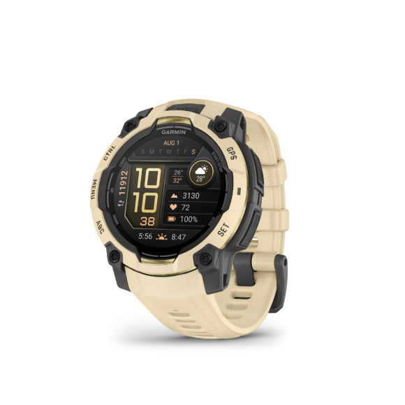 Ceas Sport Garmin Instinct 3 – 45 mm, Amoled Citrine