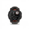 Ceas Sport Garmin Instinct 3 – 50 mm, Solar Black Bezel Cu Curea Charcoal
