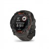Ceas Sport Garmin Instinct 3 – 50 mm, Solar Black Bezel Cu Curea Charcoal