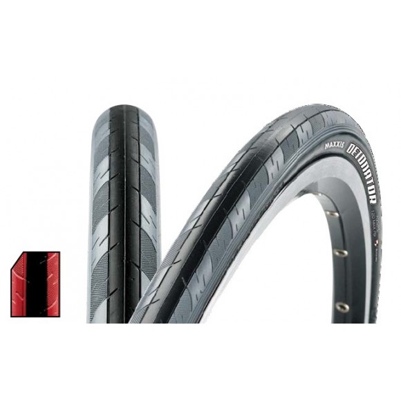 Anvelopa 27.5X1.50 Maxxis Detonator black/red 60TPI foldabil Hybrid Anvelopa 27.5X1.50 Maxxis Detonator black/red 60TPI foldabil Hybrid