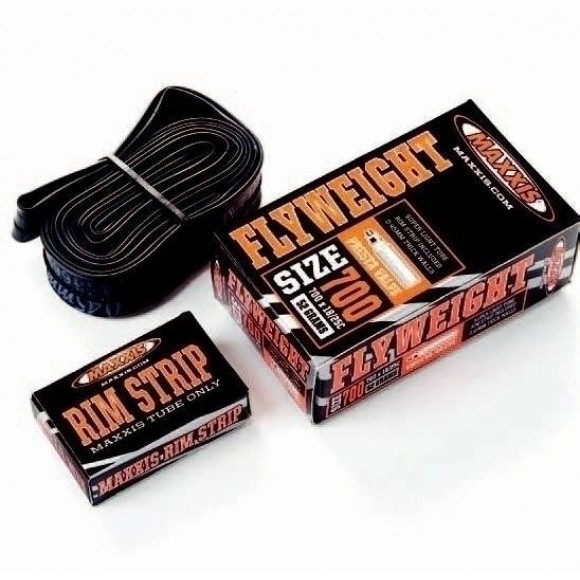 Camera 700X18/25C FV60 Maxxis Flyweight Rim Strip Presta Camera 700X18/25C FV60 Maxxis Flyweight Rim Strip Presta