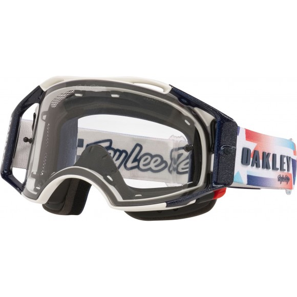 Ochelari Oakley Airbrake Mtb Troy Lee Designs Ice White Clear Lens