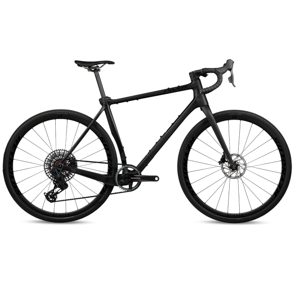 Bicicleta Gravel Pivot Vault Team Force/X0 Wide Range AXS / Roti Carbon Stealth Black 2025