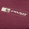 Tricou Pivot Cycles Rising Logo Tee - Maroon Frost Tricou Pivot Cycles Rising Logo Tee - Maroon Frost