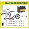 Scaun bicicleta spate pentru copii prindere pe cadru PEPE STANDARD Scaun bicicleta spate pentru copii prindere pe cadru PEPE STANDARD