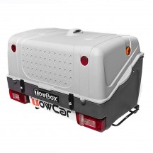 Cutie portbagaj pe carligul de remorcare Towbox V1 Gri