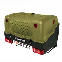 Cutie portbagaj pe carligul de remorcare Towbox V1 Verde