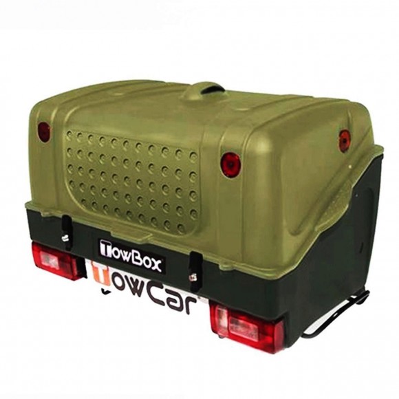 Cutie portbagaj pe carligul de remorcare Towbox V1 Verde Cutie portbagaj pe carligul de remorcare Towbox V1 Verde