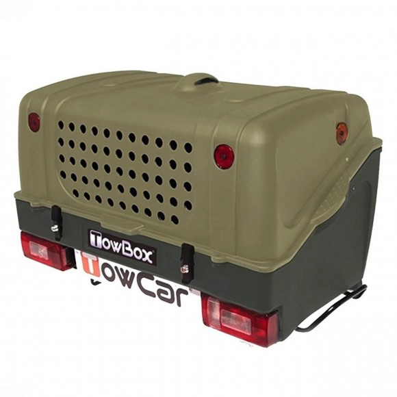 Cutie portbagaj pe carligul de remorcare Towbox V1 DOG Verde Cutie portbagaj pe carligul de remorcare Towbox V1 DOG Verde