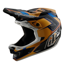 Casca Bicicleta Troy Lee Designs D4 Mips Composite Royalty Black Gold