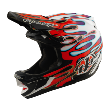 Casca Bicicleta Troy Lee Designs D4 Mips Composite Overspray White / Red