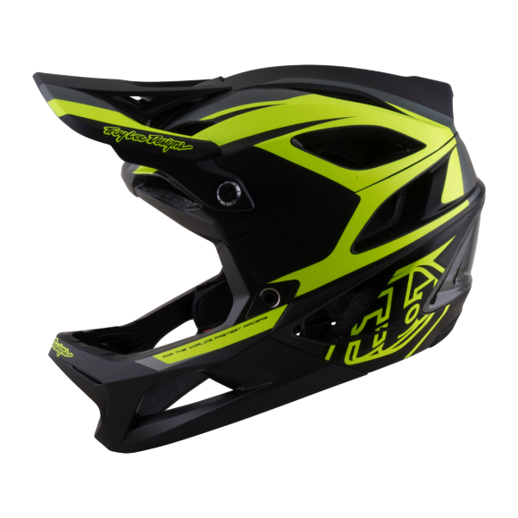 Casca Bicicleta Troy Lee Designs Stage 2 Mips High Vz Charcoal / Flo Yellow Casca Bicicleta Troy Lee Designs Stage 2 Mips High Vz Charcoal / Flo Yellow