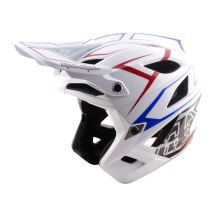 Casca Bicicleta Troy Lee Designs Stage Stunt Mips Pinstripe White