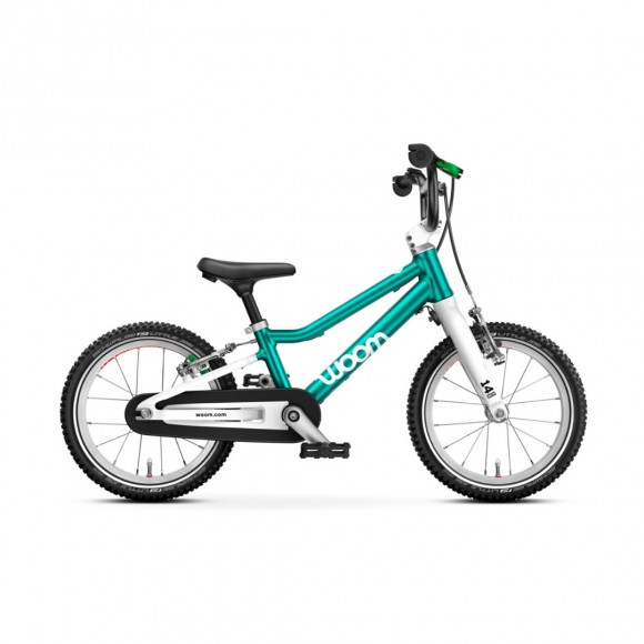 Bicicleta Woom GO 2 14" Metallic Turquoise Bicicleta Woom GO 2 14" Metallic Turquoise