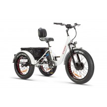 Tricicleta Electrica Ztech ZT-80 Mini Trailer White
