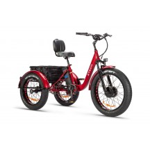 Tricicleta Electrica Ztech ZT-80 Mini Trailer Red