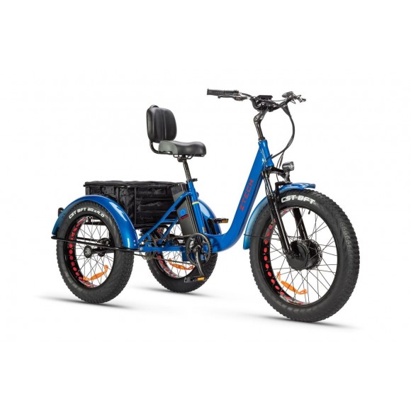 Tricicleta Electrica Ztech ZT-80 Mini Trailer Blue Tricicleta Electrica Ztech ZT-80 Mini Trailer Blue