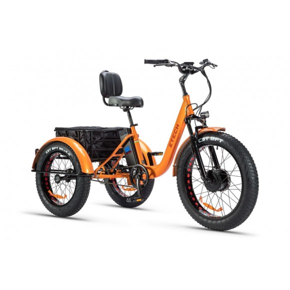 Tricicleta Electrica Ztech ZT-80 Mini Trailer Orange Tricicleta Electrica Ztech ZT-80 Mini Trailer Orange