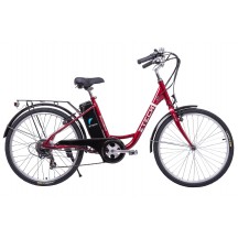 Bicicleta Electrica Ztech ZT-32 Barcelona Lithium Red