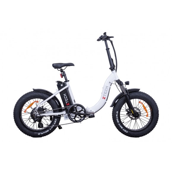 Bicicleta Electrica Pliabila Fatbike Ztech ZT-89C White