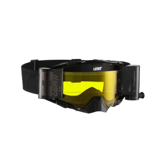 LEATT GOGGLE VELOCITY 6.5 ROLL-OFF BLACK/GREY YELLOW 70%