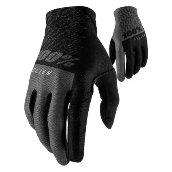 100% Celium Gloves Black/Grey 100% Celium Gloves Black/Grey