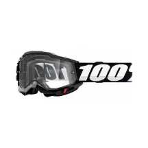 100% OCHELARI 100% ACCURI2 Goggle Fluo Yellow Clear Vented Dual Lens
