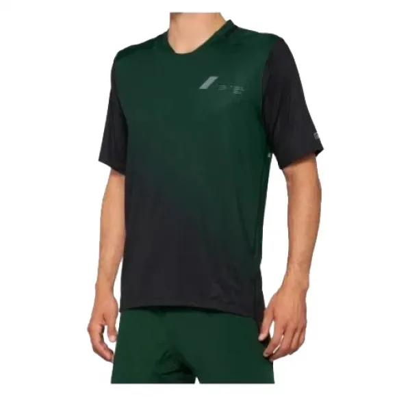 100% CELIUM Short Sleeve Jersey Forest Green/Black 100% CELIUM Short Sleeve Jersey Forest Green/Black