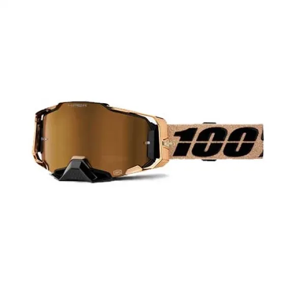 100% ARMEGA HIPER Goggle Bronze - Mirror Bronze Multilayer Lens 100% ARMEGA HIPER Goggle Bronze - Mirror Bronze Multilayer Lens