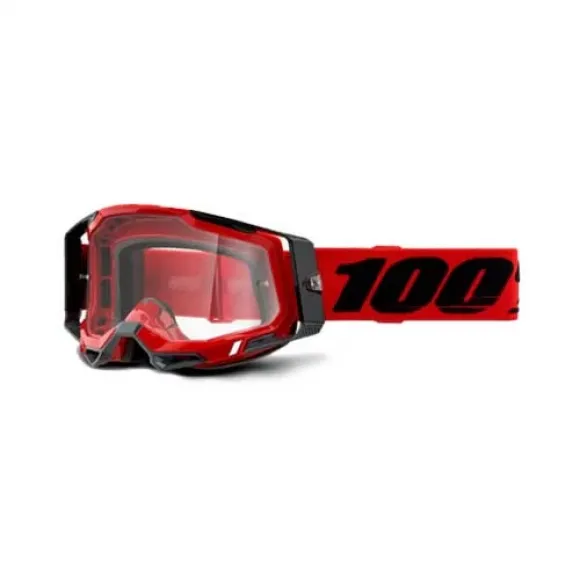 100% OCHELARI 100% RACECRAFT 2 GOGGLE RED CLEAR LENS 100% OCHELARI 100% RACECRAFT 2 GOGGLE RED CLEAR LENS