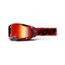 100% OCHELARI 100% RACECRAFT 2 GOGGLE Red - Mirror Red Lens