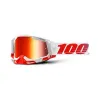 100% RACECRAFT 2 Goggle Fluo Yellow - Mirror Red Lens 100% RACECRAFT 2 Goggle Fluo Yellow - Mirror Red Lens