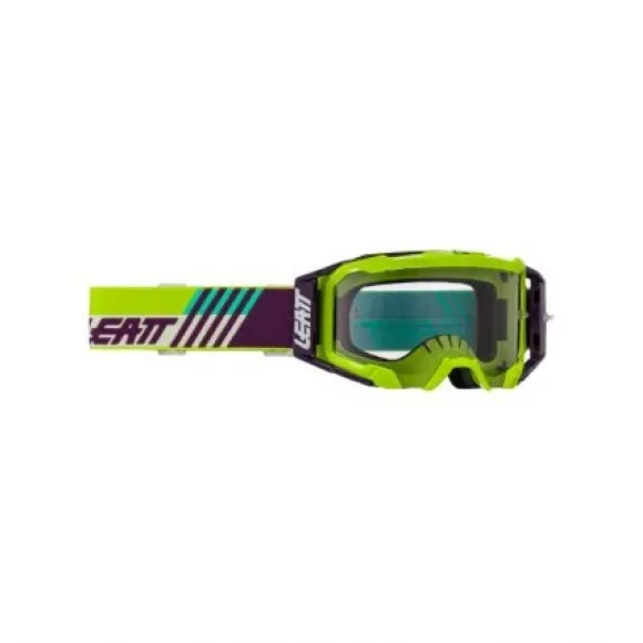 LEATT Goggle Velocity 5.5 Cryztal Lime Purple 75 VLT