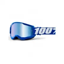 100% STRATA 2 Goggle Blue Mirror Blue Lens