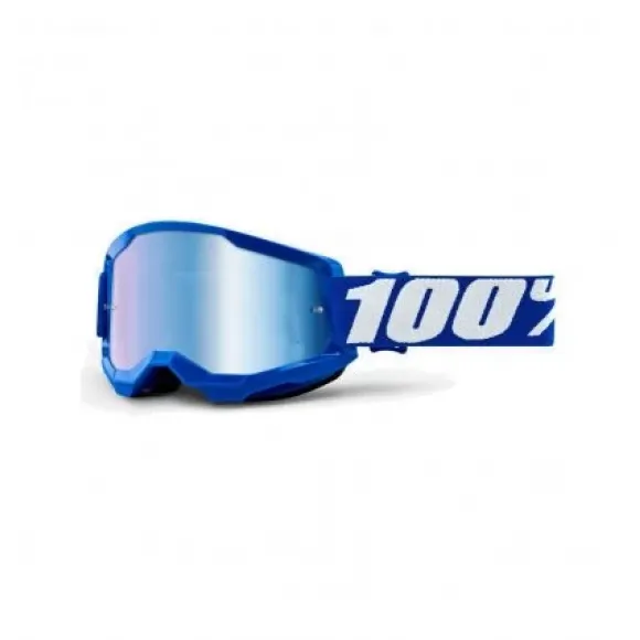 100% STRATA 2 Goggle Blue Mirror Blue Lens 100% STRATA 2 Goggle Blue Mirror Blue Lens