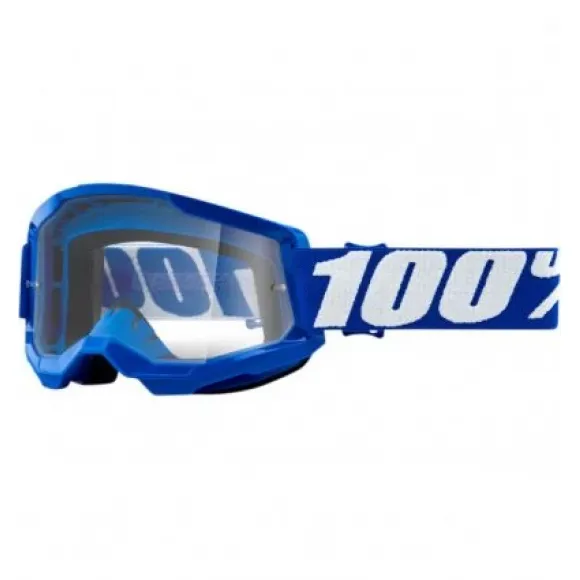 100% OCHELARI 100% STRATA 2 GOGGLE BLUE CLEAR LENS 100% OCHELARI 100% STRATA 2 GOGGLE BLUE CLEAR LENS