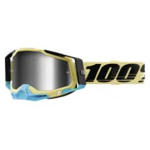 100% RACECRAFT 2 Goggle Airblast - Mirror Silver Lens