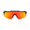 100% SPEEDCRAFT - Soft Tact Black - HiPER Red Multilayer Mirror Lens