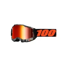 100% OCHELARI 100% ACCURI 2 Goggle Geospace Mirror Red Lens