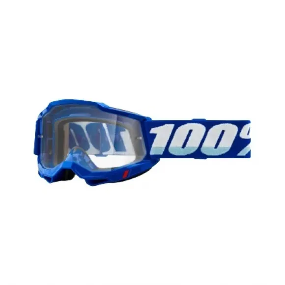 100% GOGGLE 100% ACCURI GOGGLE BLUE CLEAR LENS 100% GOGGLE 100% ACCURI GOGGLE BLUE CLEAR LENS