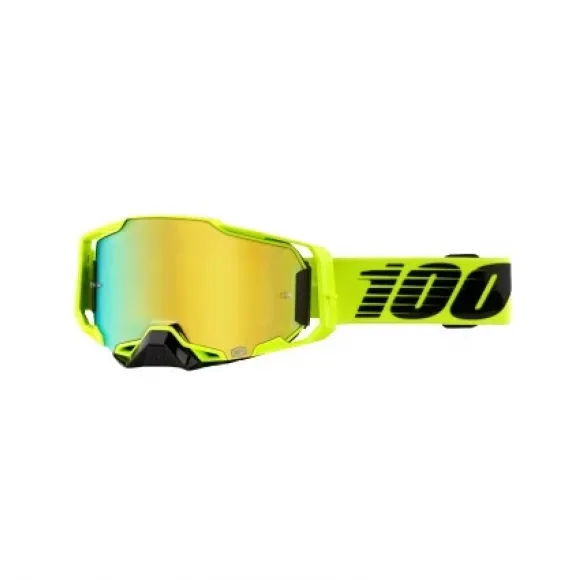 100% OCHELARI 100% ARMEGA Goggle Nuclear Citrus - Gold Mirror Lens 100% OCHELARI 100% ARMEGA Goggle Nuclear Citrus - Gold Mirror Lens