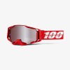 OCHELARI 100% ARMEGA Goggle WAR Red - HiPER Silver Mirror Lens