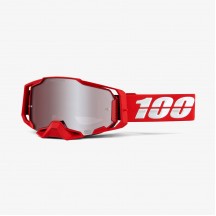 OCHELARI 100% ARMEGA Goggle WAR Red - HiPER Silver Mirror Lens