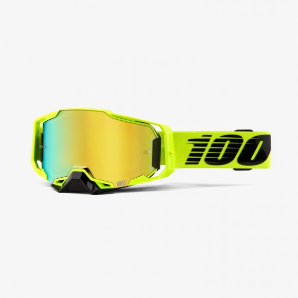 OCHELARI 100% ARMEGA Goggle Nuclear Citrus - Gold Mirror Lens OCHELARI 100% ARMEGA Goggle Nuclear Citrus - Gold Mirror Lens
