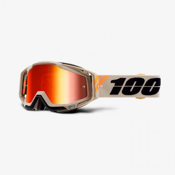 OCHELARI 100% RACECRAFT Goggle Poliet - Mirror Red Lens OCHELARI 100% RACECRAFT Goggle Poliet - Mirror Red Lens