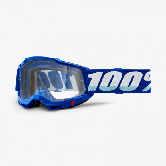 GOGGLE 100%  ACCURI BLUE CLEAR LENS
