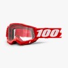 GOGGLE 100% ACCURI RED CLEAR LENS GOGGLE 100% ACCURI RED CLEAR LENS