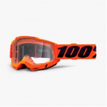 GOGGLE 100%  ACCURI ORANGE CLEAR LENS